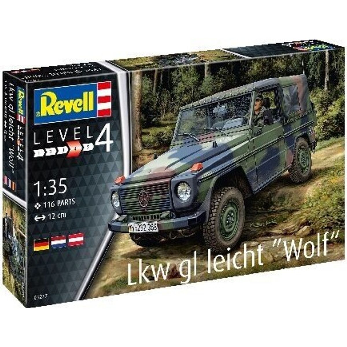 Revell - Lkw Gl Leicht Wolf Bil Byggesæt - 1:35 - Level 4 - 03277