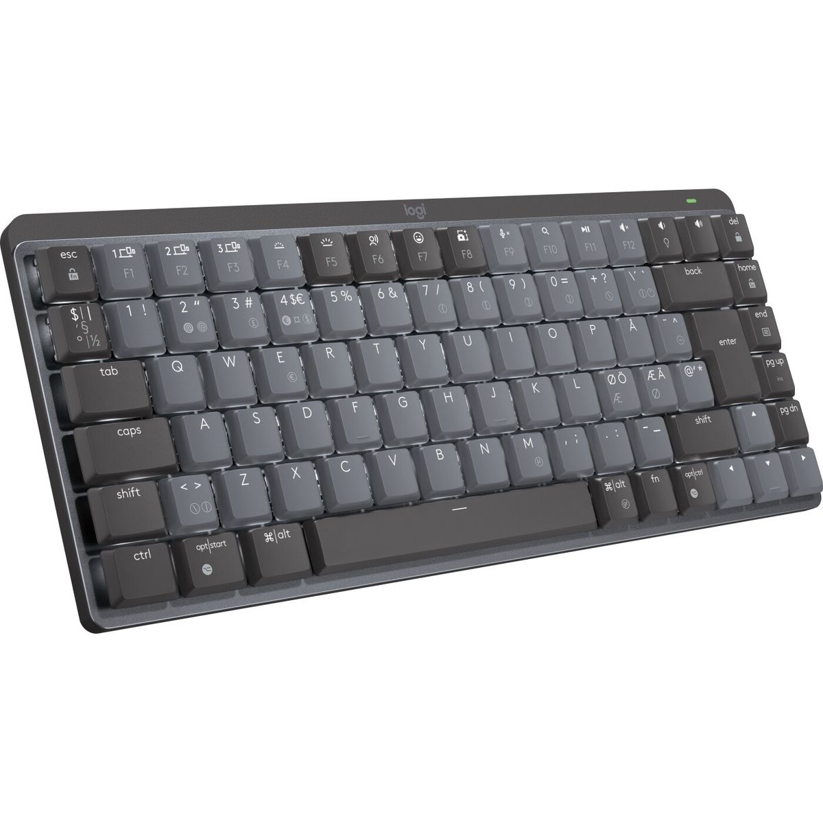 Logitech - Mx Mechanical Mini Trådløs Tastatur - Nordisk - Sort