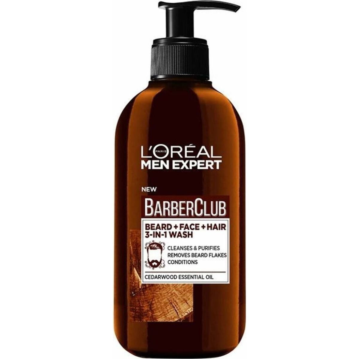 L'oréal Ansigtsvask - Men Expert Barber Club Beard And Face Wash 200 Ml