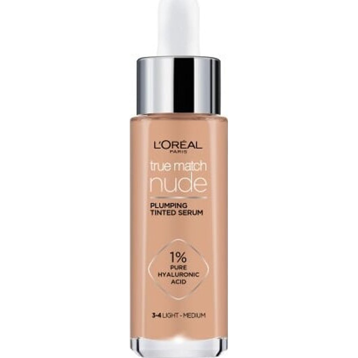 L'oréal - True Match Nude Plumping Tinted Serum - Light-medium 3-4