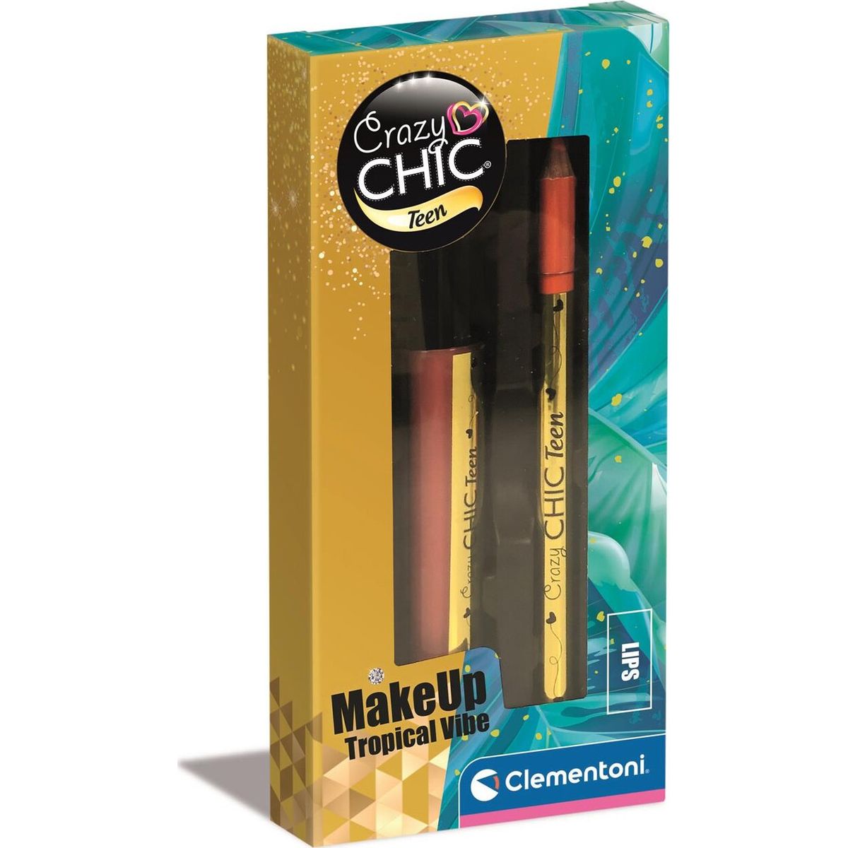 Clementoni - Crazy Chic - Lipgloss Sæt Til Børn - Lovely - Tropical