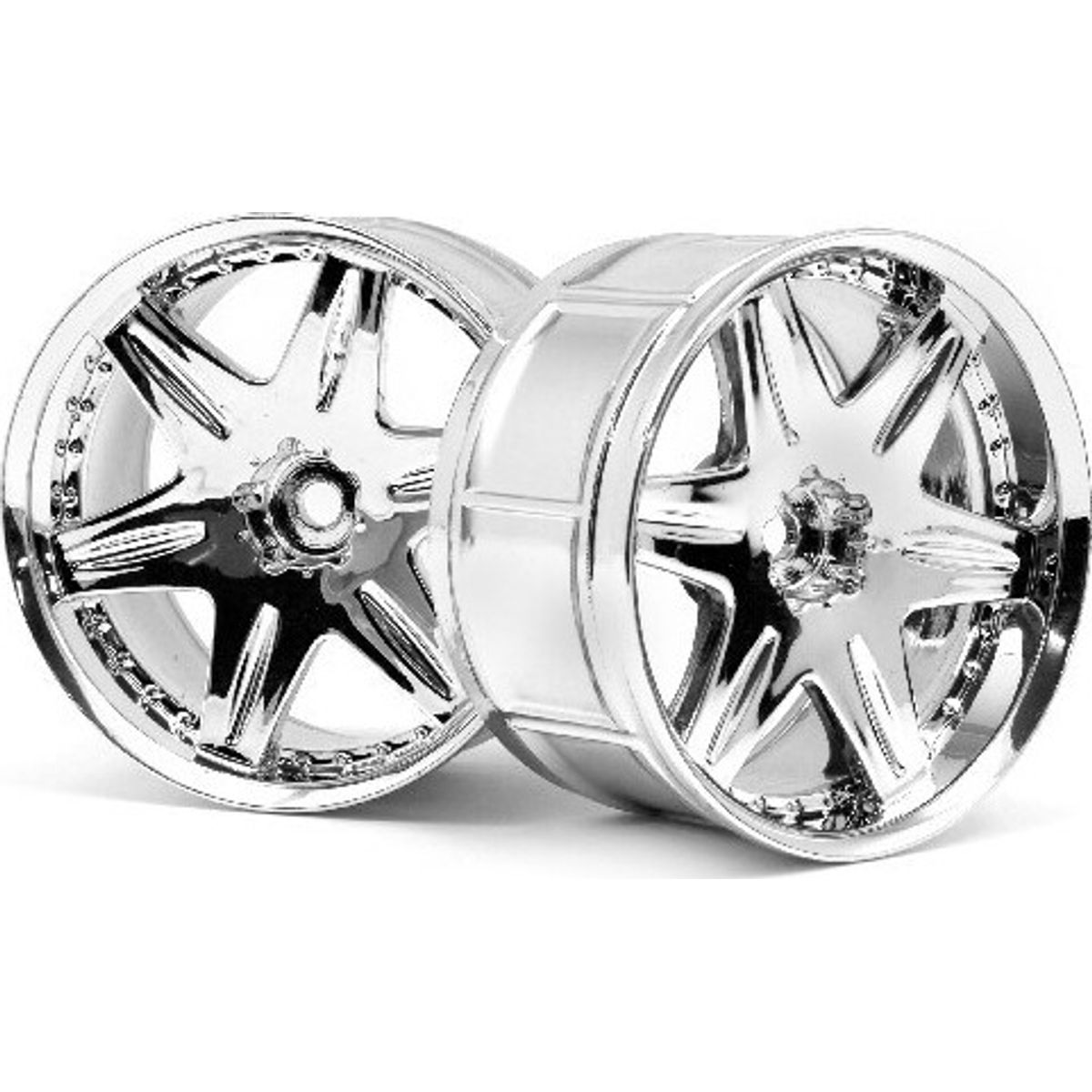 Lp35 Wheel Work Ls406 Chrome (2pcs) - Hp3345 - Hpi Racing