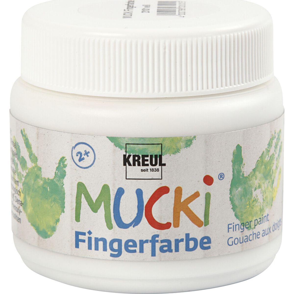 Mucki Fingermaling - Hvid - 150 Ml