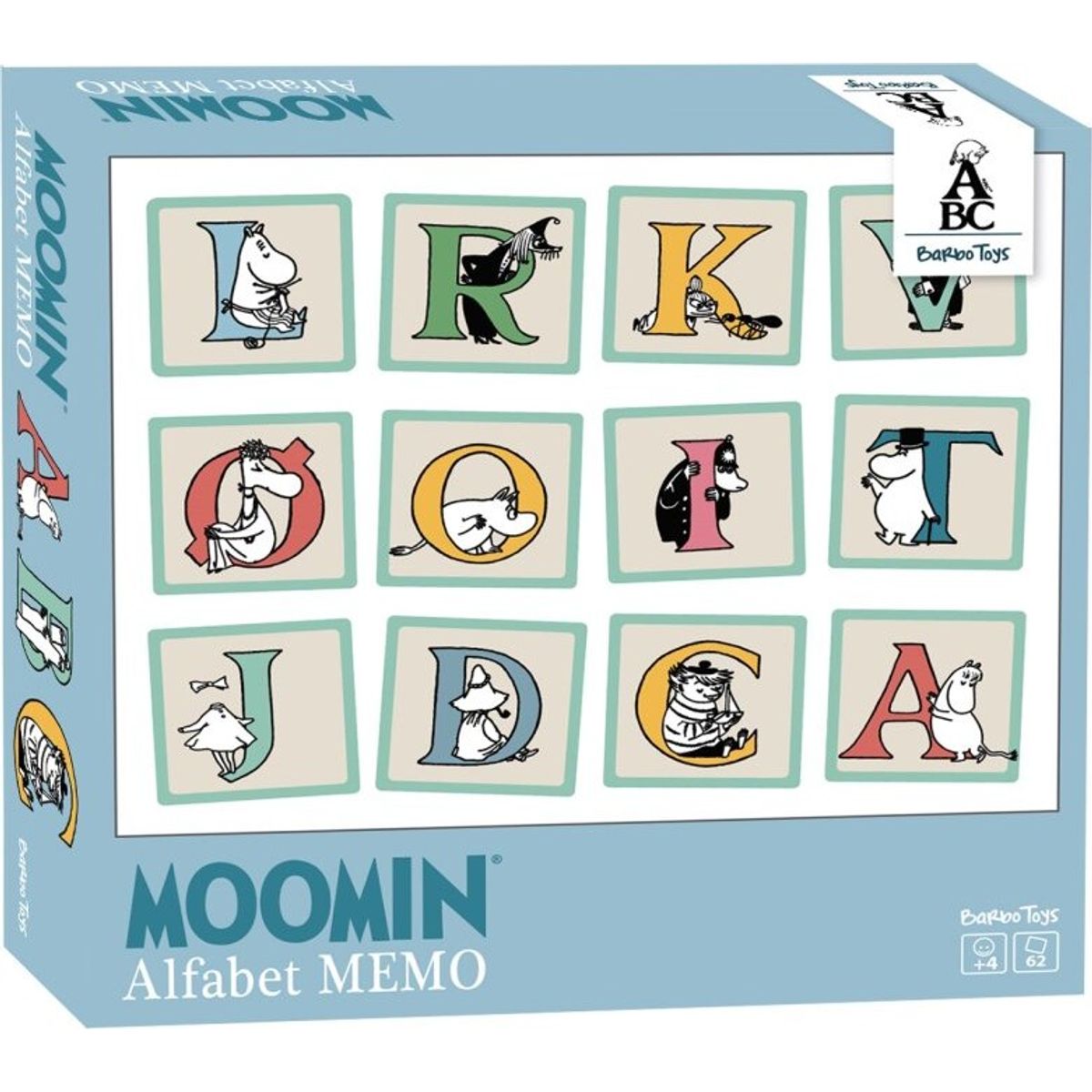 Mumitroldene Spil - Moomin Alfabet Vendespil - Barbo Toys