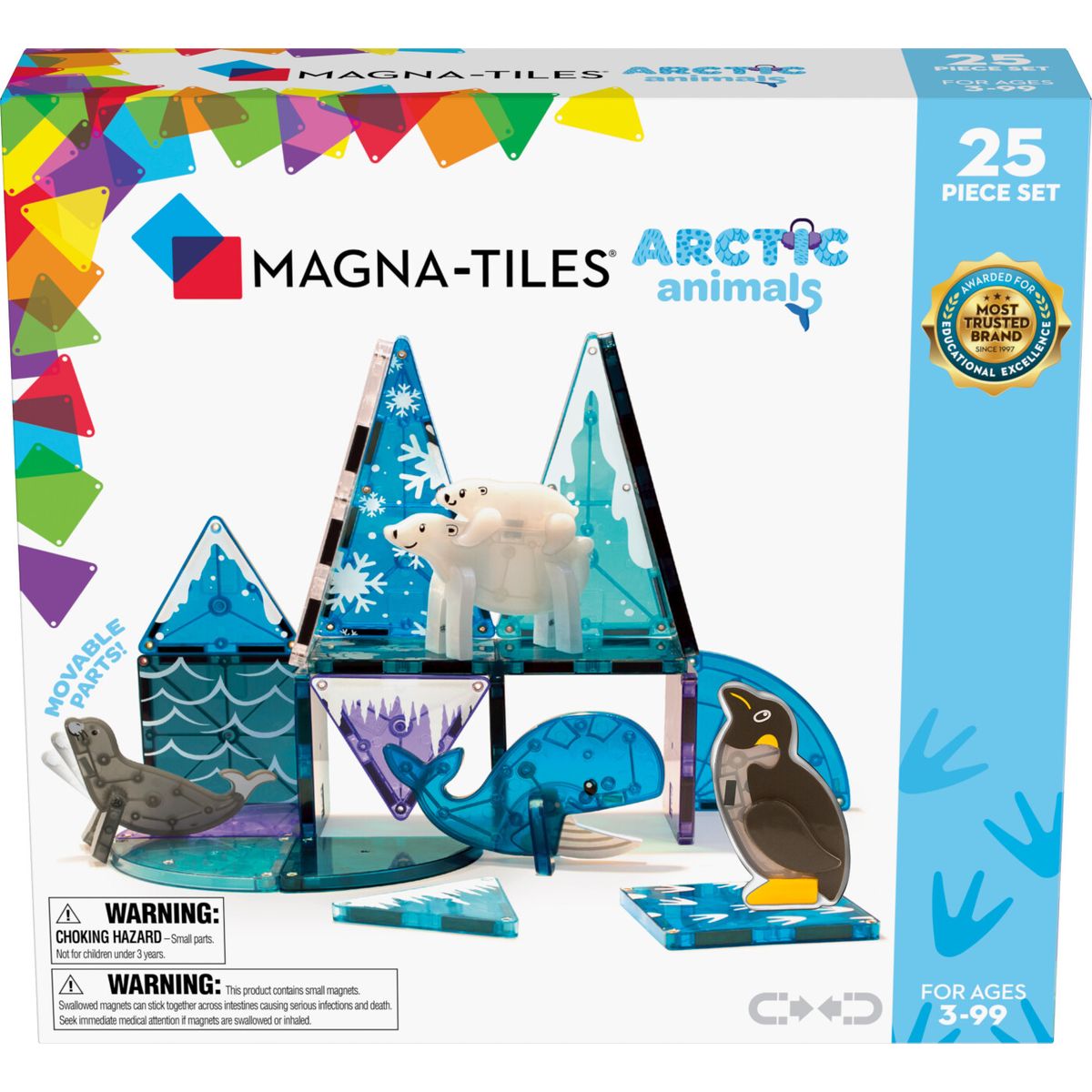 Magna-tiles - Arktiske Dyr Magnetsæt - 25 Dele