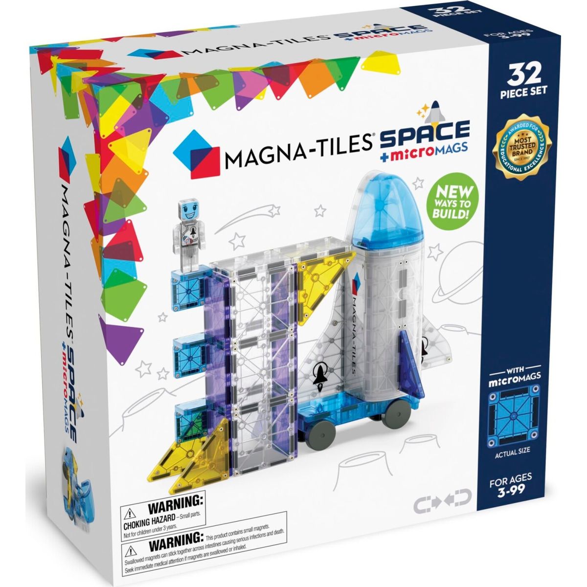 Magna-tiles - Space - Rumraket - 32 Dele