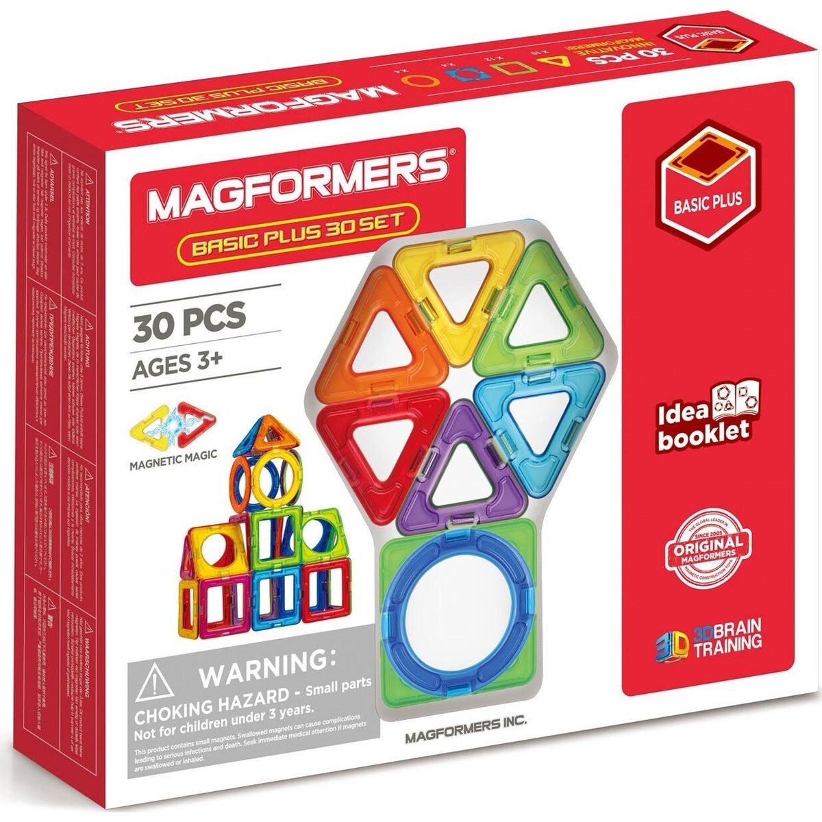 Magformers Magnetlegetøj - Basic Plus - 30 Dele