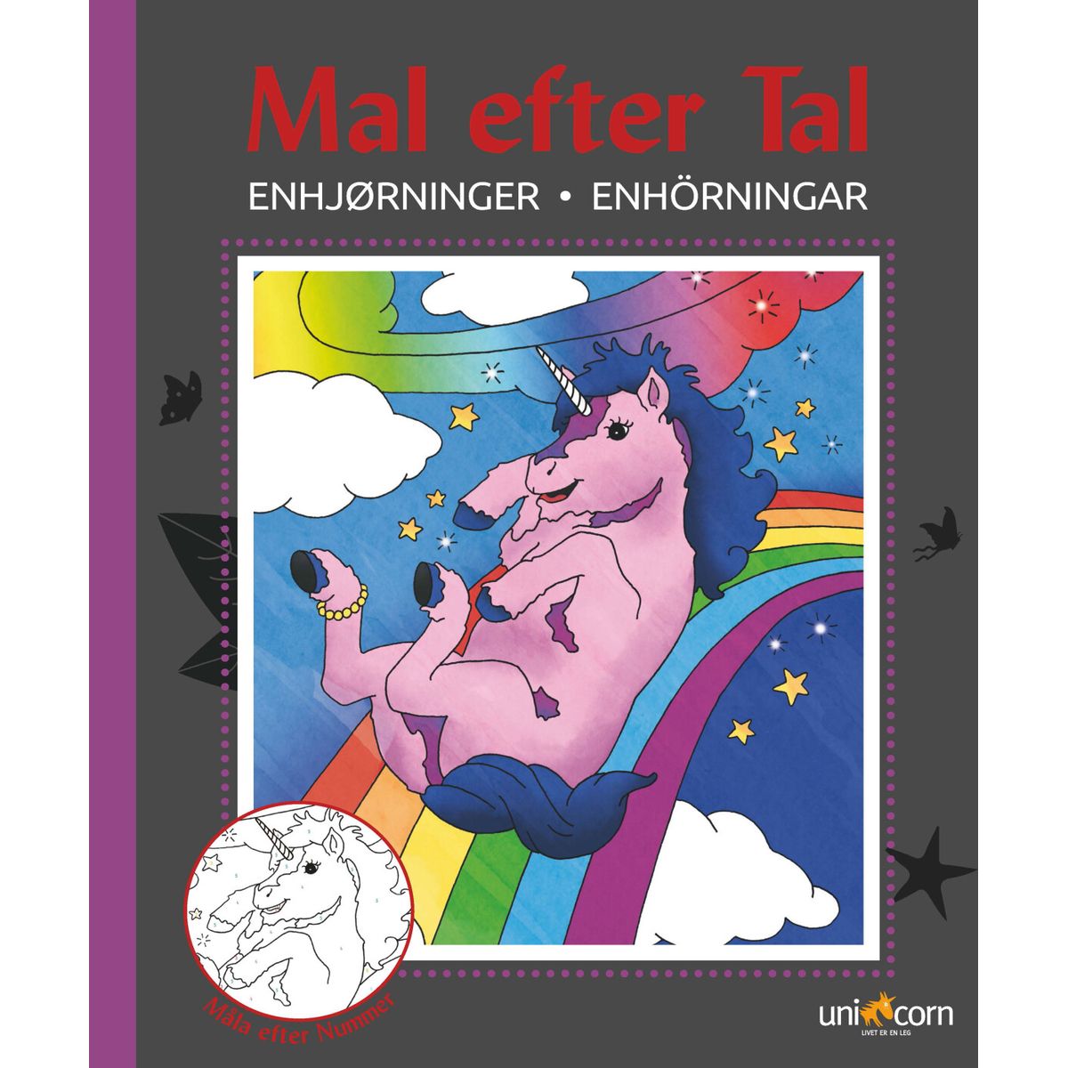 Mal Efter Tal - Enhjørninger - Bog