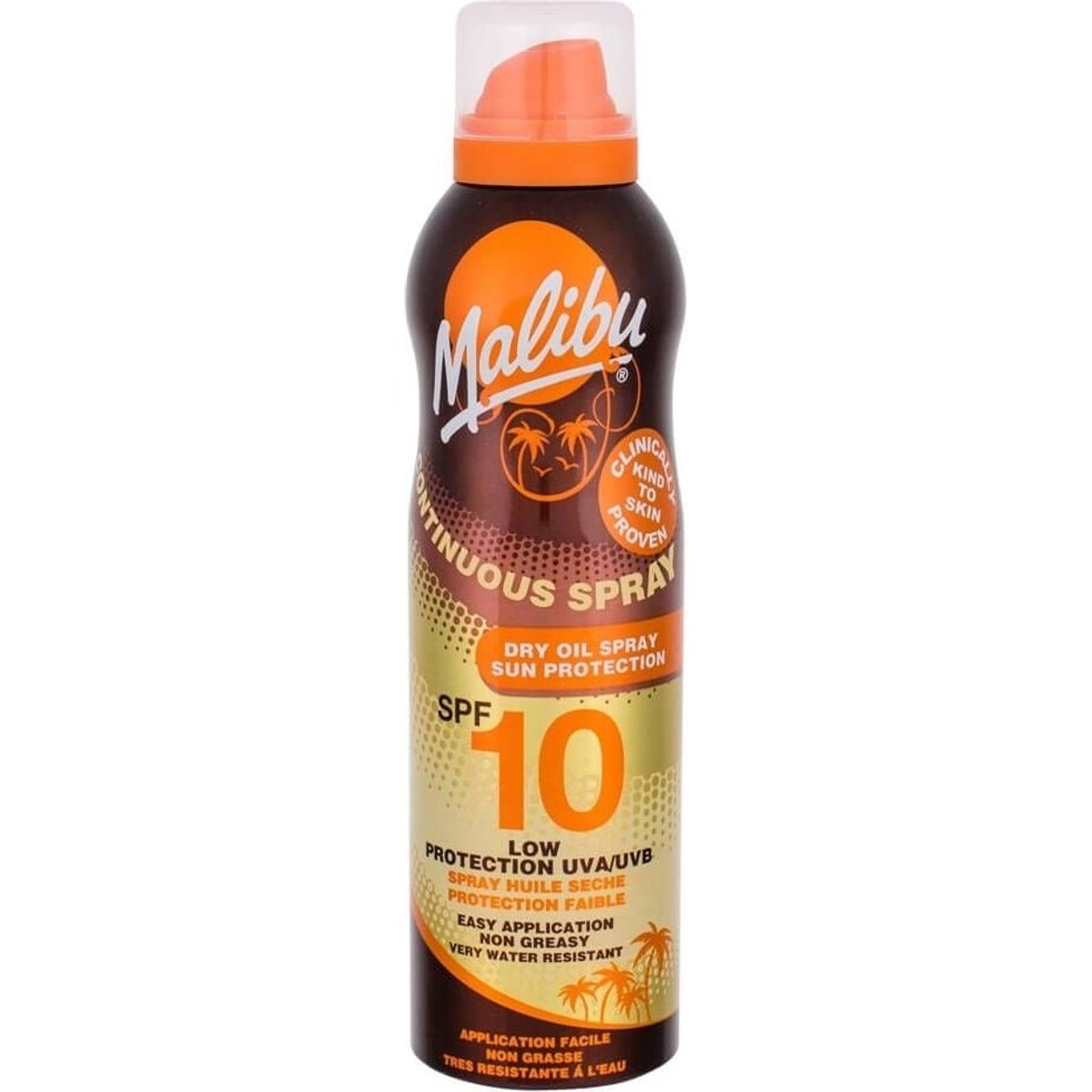 Malibu - Continuous Dry Oil Sun Spray Spf 10 175 Ml