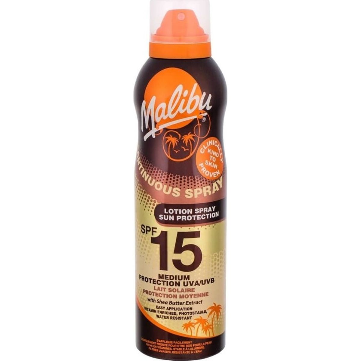 Malibu - Continuous Sun Lotion Spray Spf 15 175 Ml