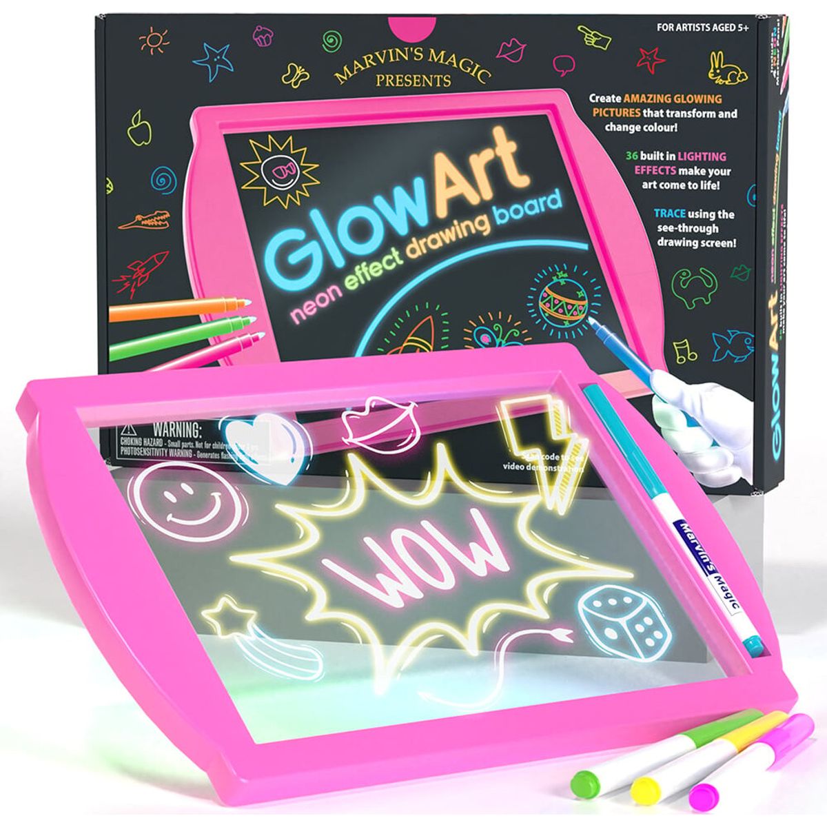 Marvins Magic - Glow Art - Pink