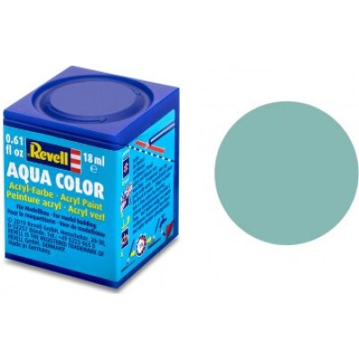 Revell - Maling - Aqua Color Matt Light Blue Acrylic - 18 Ml - 36149