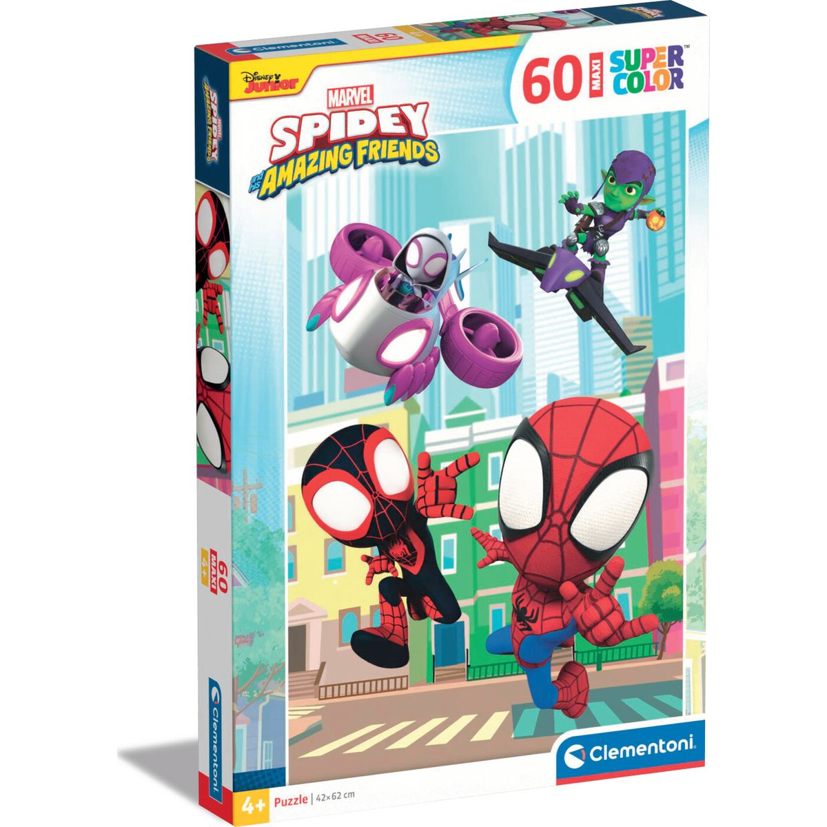 Marvel Puslespil - Spidey - Maxi Super Color - Clementoni - 60 Brikker