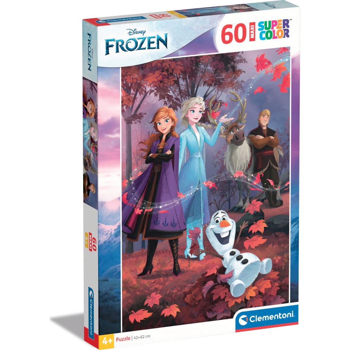 Frost Puslespil - Disney - Maxi Color - Clementoni - 60 Brikker