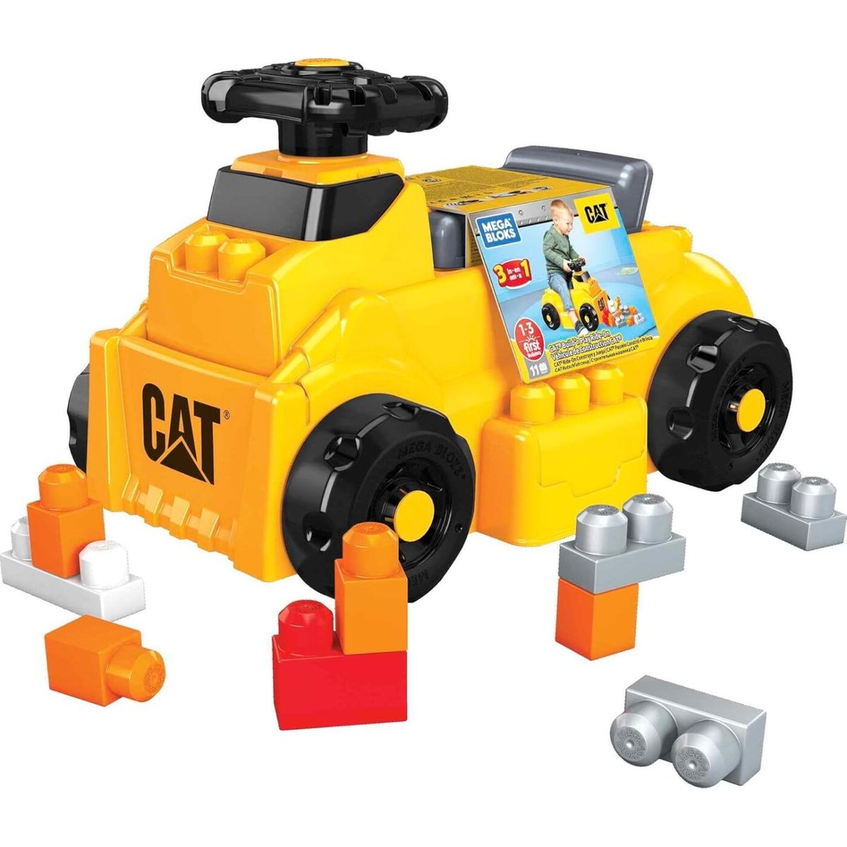 Mega Bloks - Cat Build N' Play Ride-on (hdj29))