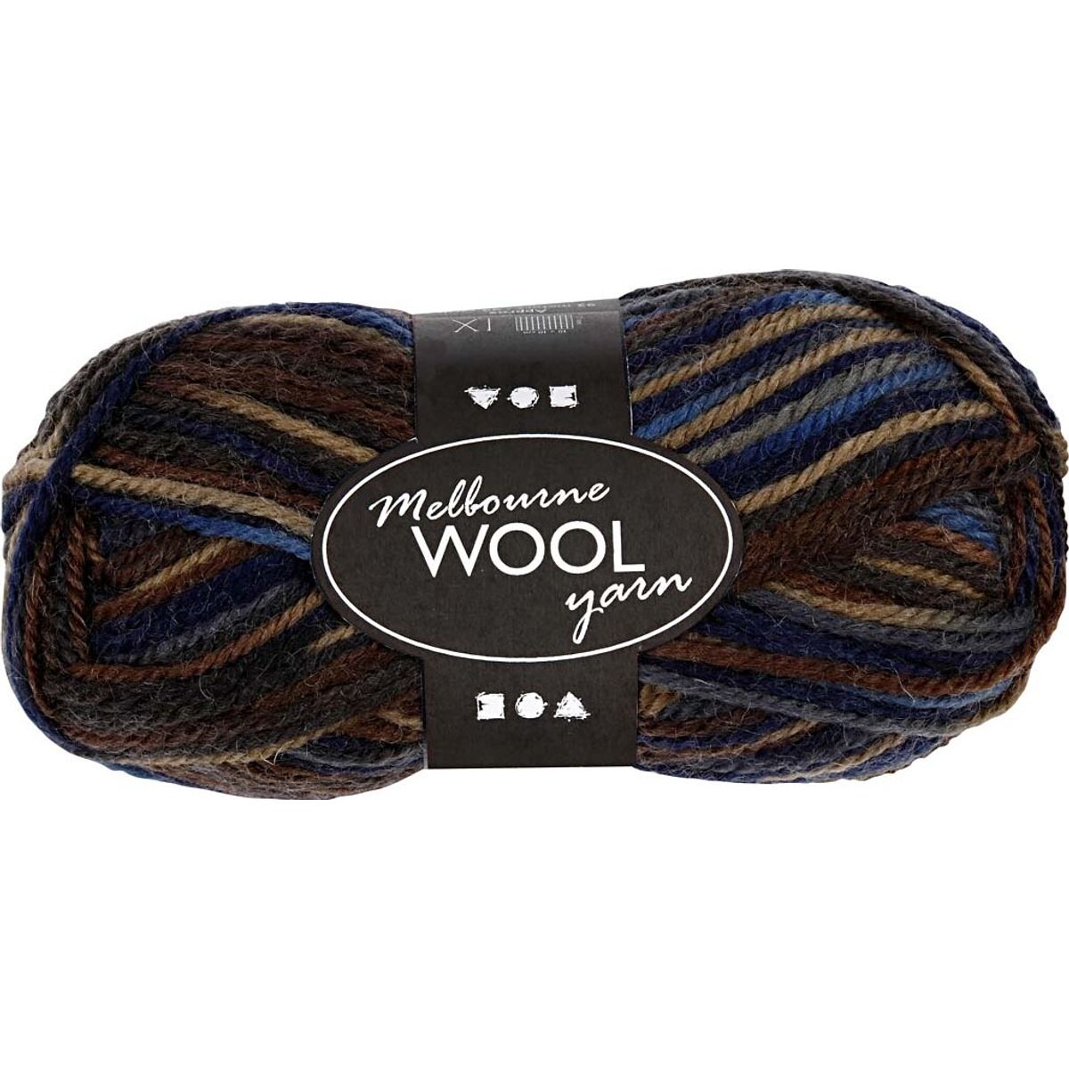 Uldgarn - Melbourne Wool - L 92 M - Brun Harmoni - 50 G