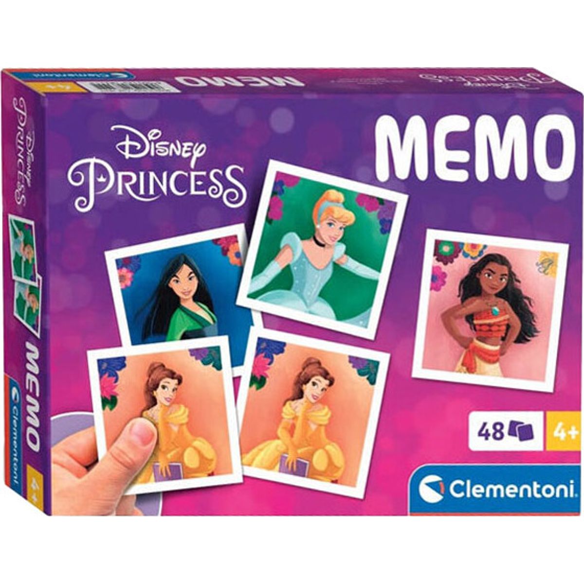 Disney Princess Memo - Vendespil - 48 Kort - Clementoni