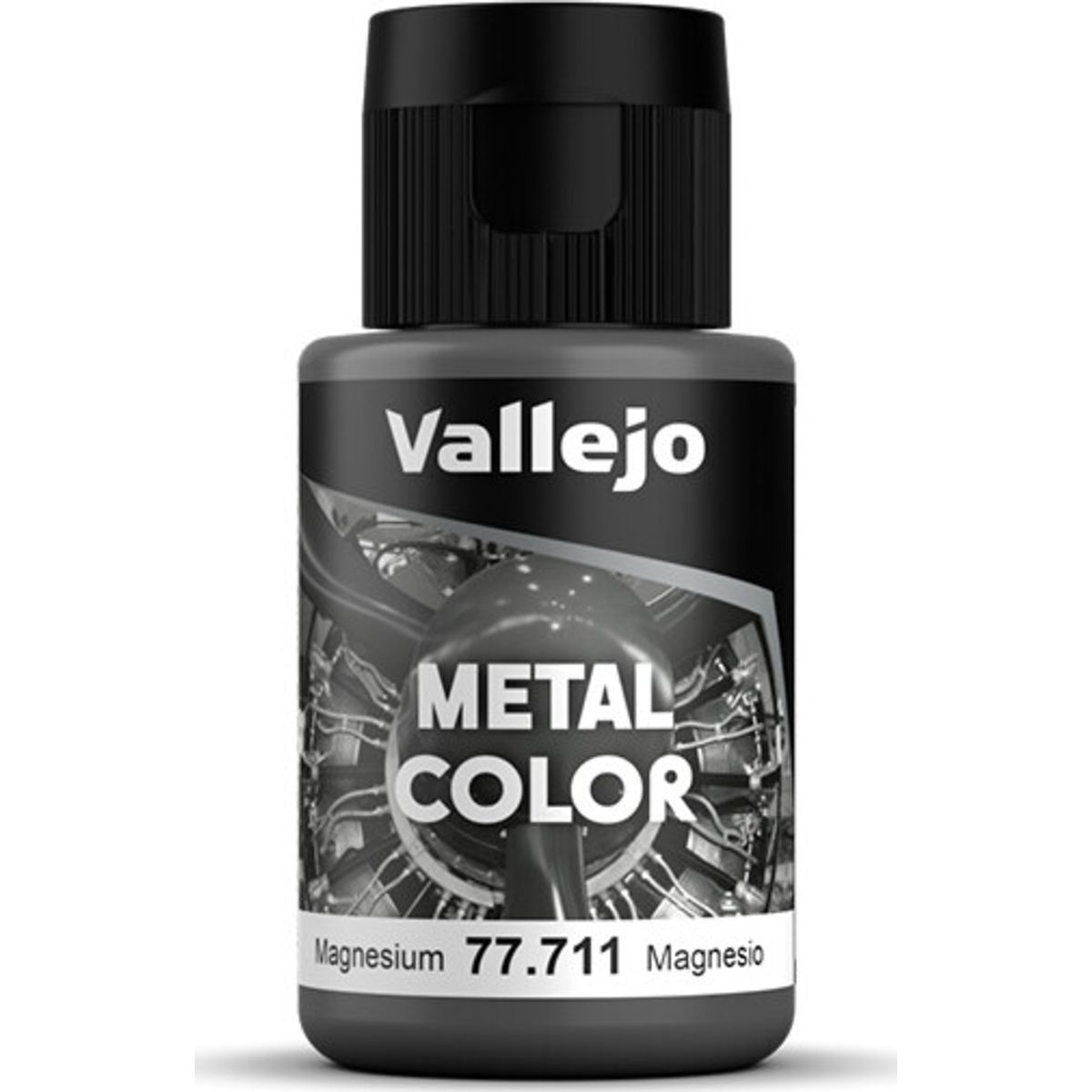 Vallejo - Metal Color Airbrush Maling - Magnesium 32 Ml