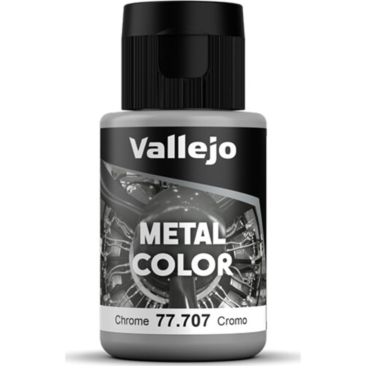 Vallejo - Metal Color Airbrush Maling - Chrome 32 Ml