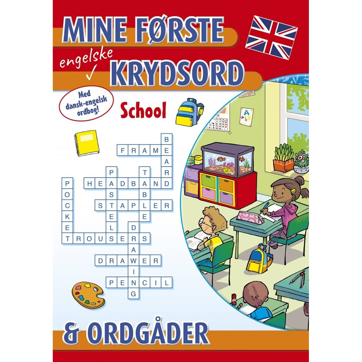 Mine Første Engelske Krydsord Og Ordgåder: School - Bog