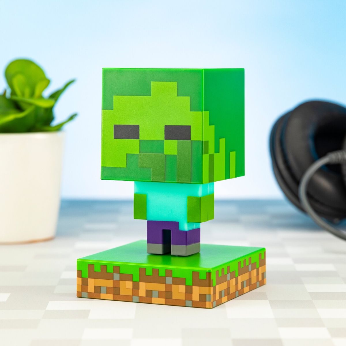 Minecraft Zombie Figur Med Lys