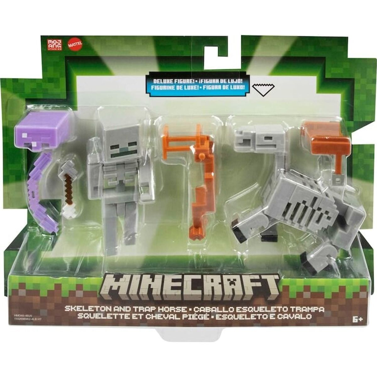 Minecraft Figurer - Deluxe - Skeleton Og Trap Horse - 2-pak