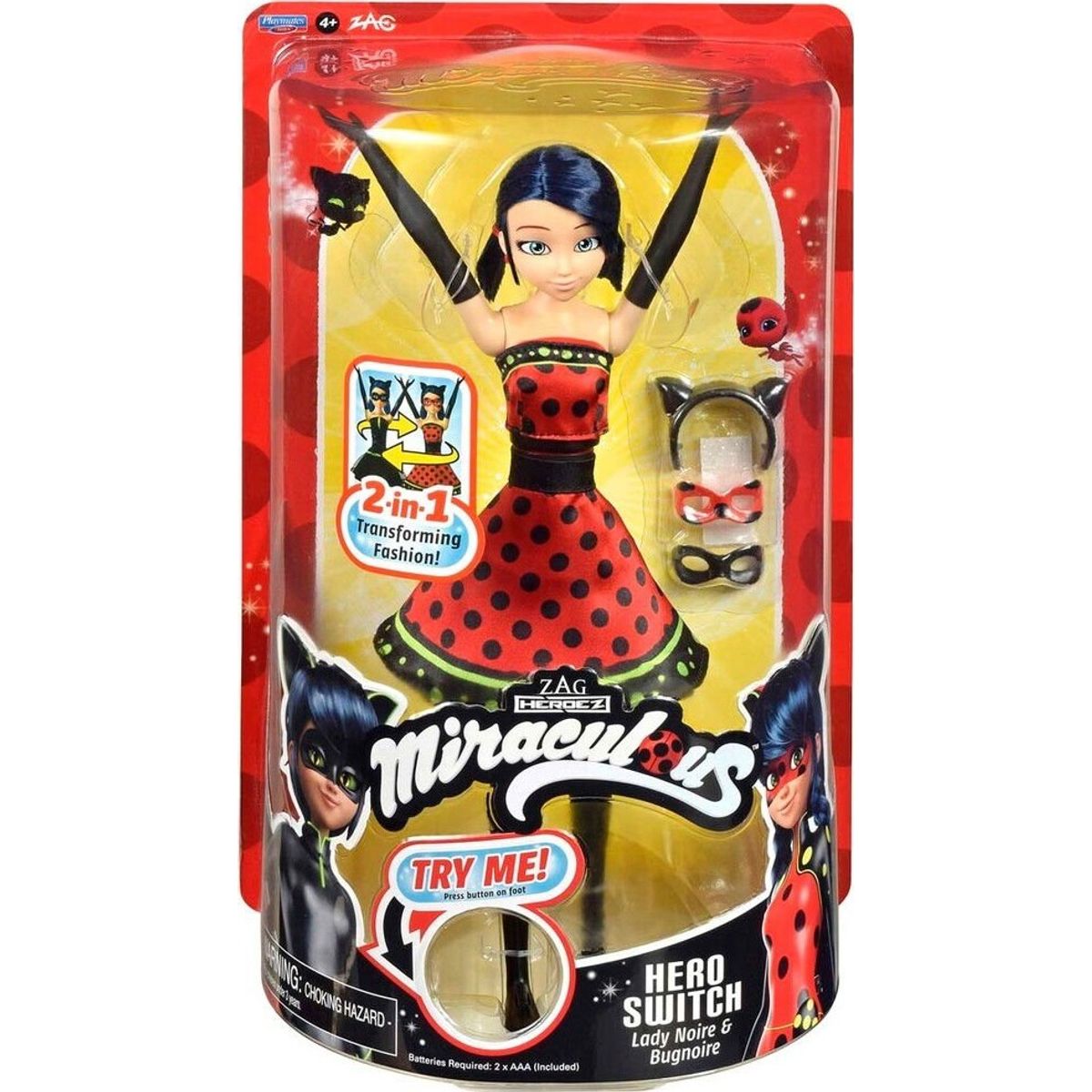 Miraculous Fashion Hero Switch Dukke 26 Cm