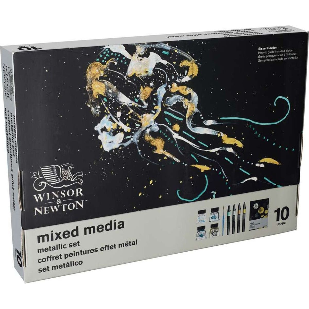 Winsor & Newton - Mixed Media Metallic Malesæt - 10 Dele