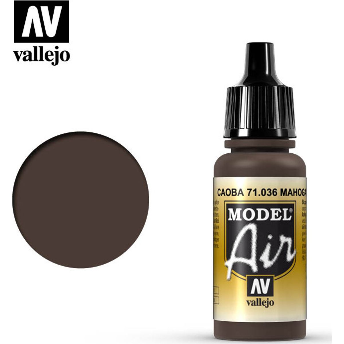 Vallejo - Model Air - Mahagony Mat - 17 Ml - 71036