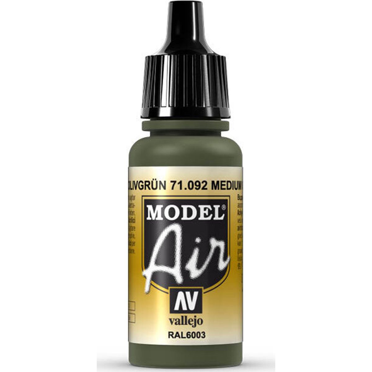 Vallejo - Model Air - Medium Olive Ral6003 Mat - 17 Ml - 71092