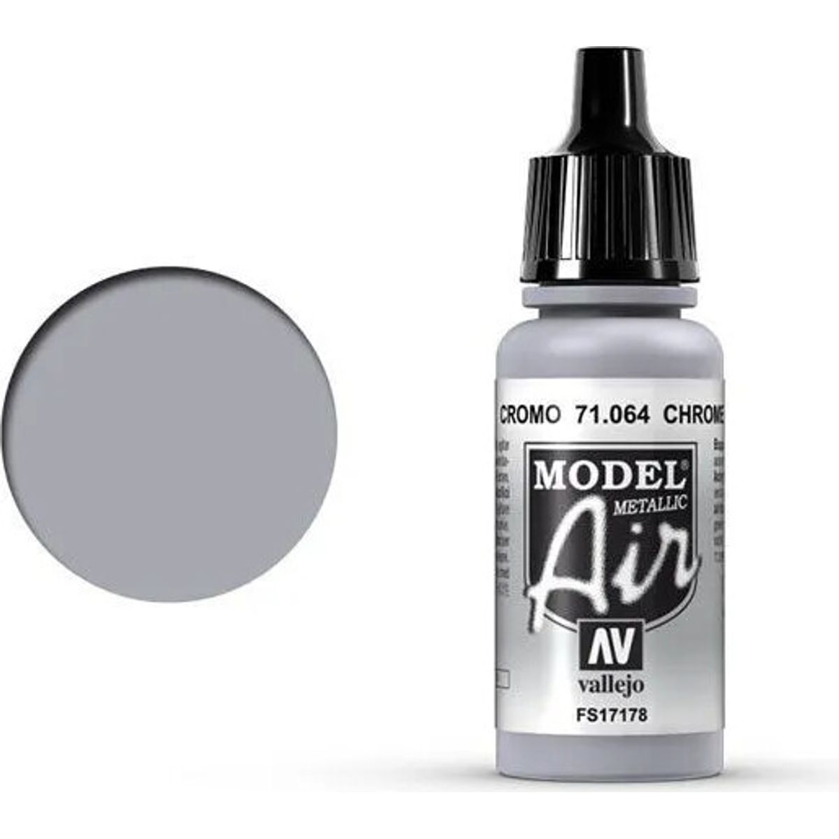 Vallejo - Model Air - Chrome Metallic - 17 Ml - 71064