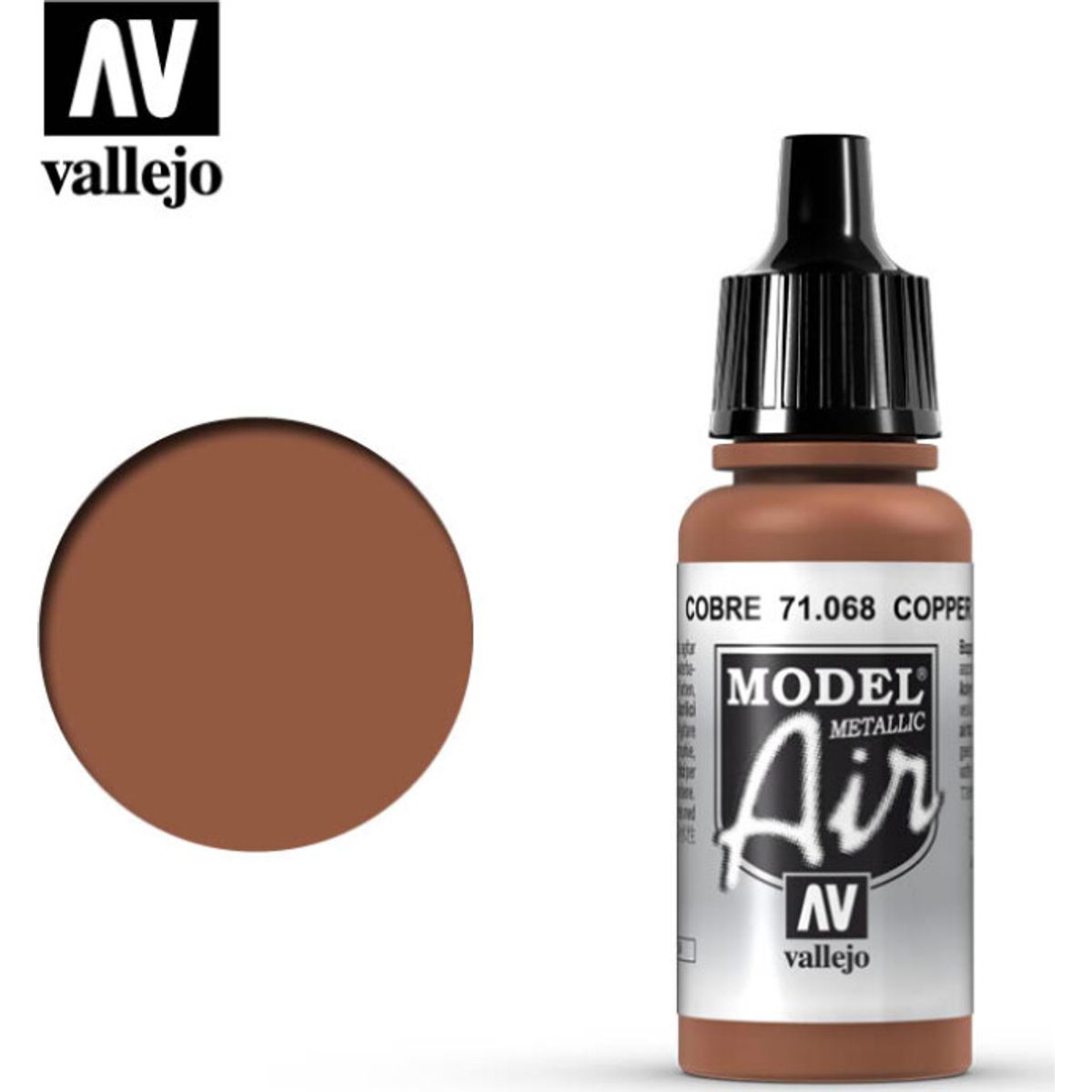 Vallejo - Model Air - Copper Metallic - 17 Ml - 71068