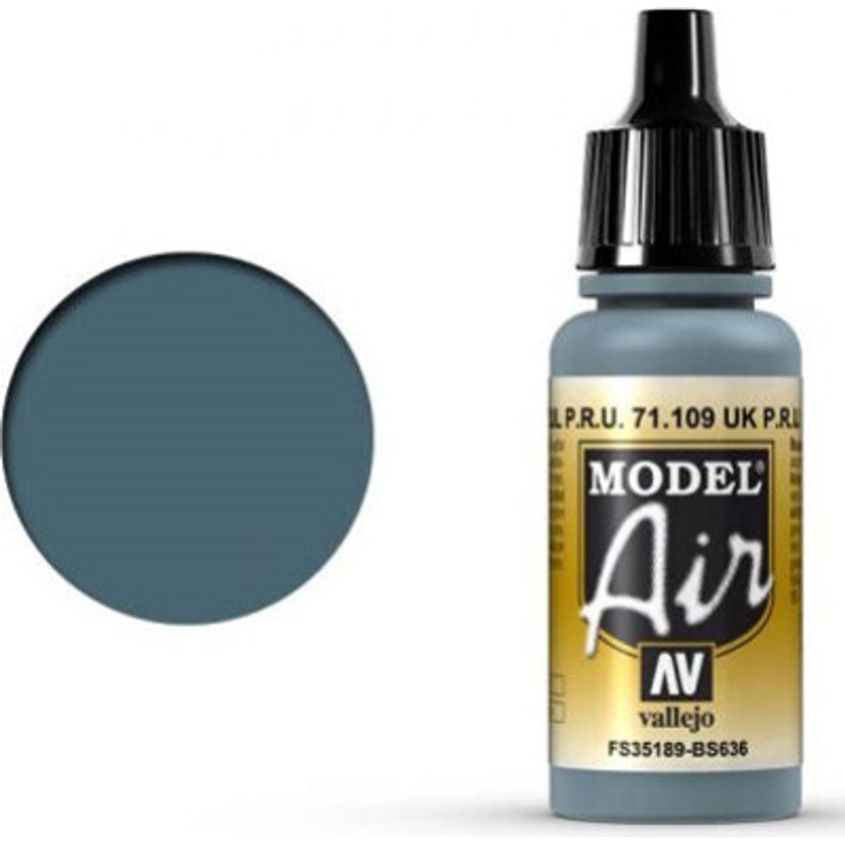 Vallejo - Model Air - P.r.u. Blue Faded Mat - 17 Ml - 71109