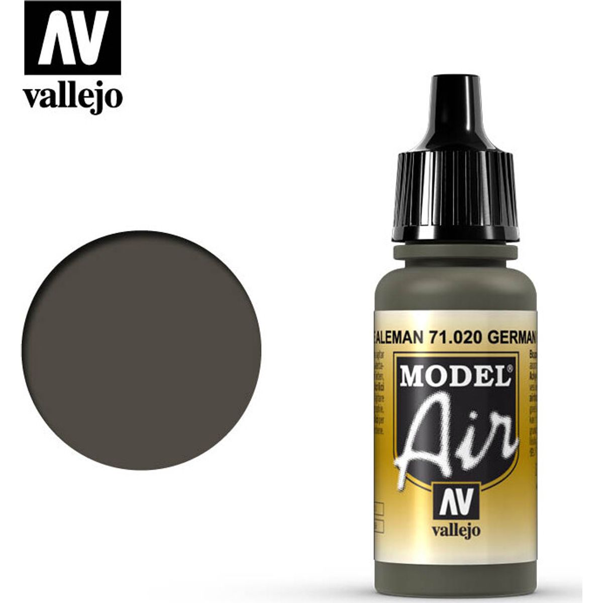 Vallejo - Model Air - German Green Brown Mat - 17 Ml - 71020