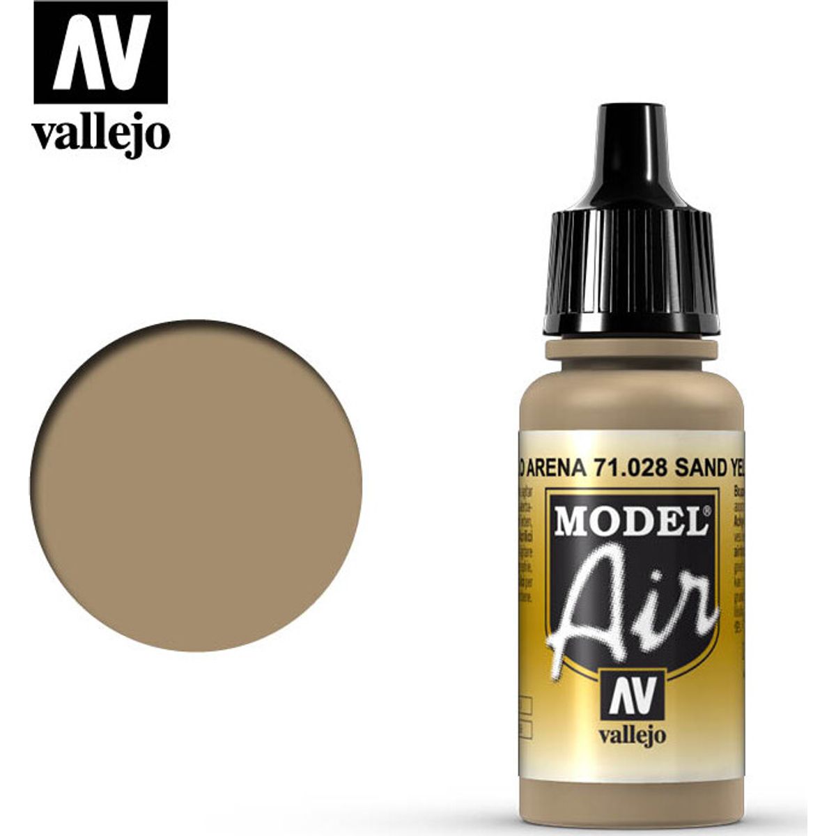 Vallejo - Model Air - Sand Yellow Mat - 17 Ml - 71028