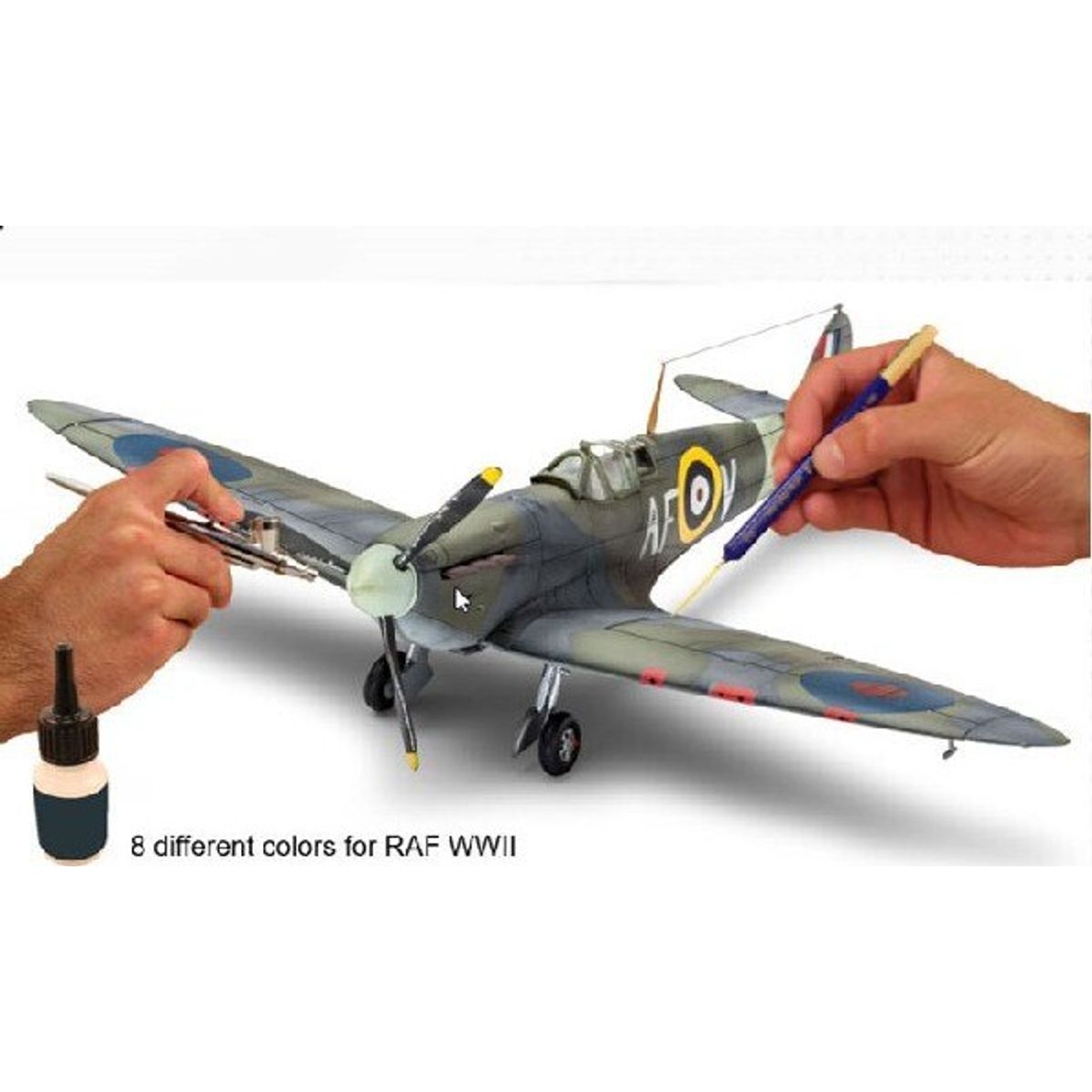 Revell - Model Maling Sæt - Raf Wwii - 8x17 Ml