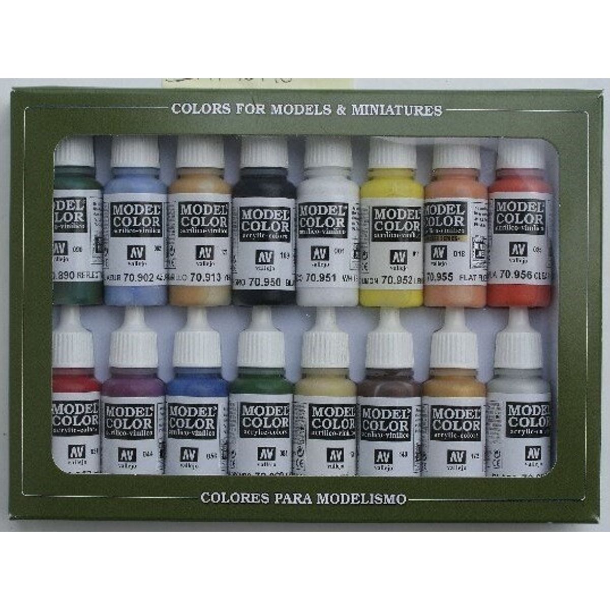 Vallejo - Model Color Maling Sæt - Usa Basics - 16x17 Ml