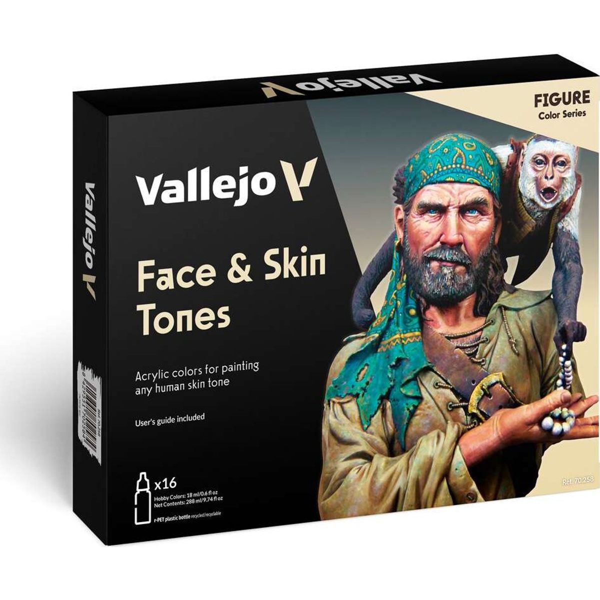 Vallejo - Model Color - Face & Skin Tones - 16x18 Ml Maling - 70258