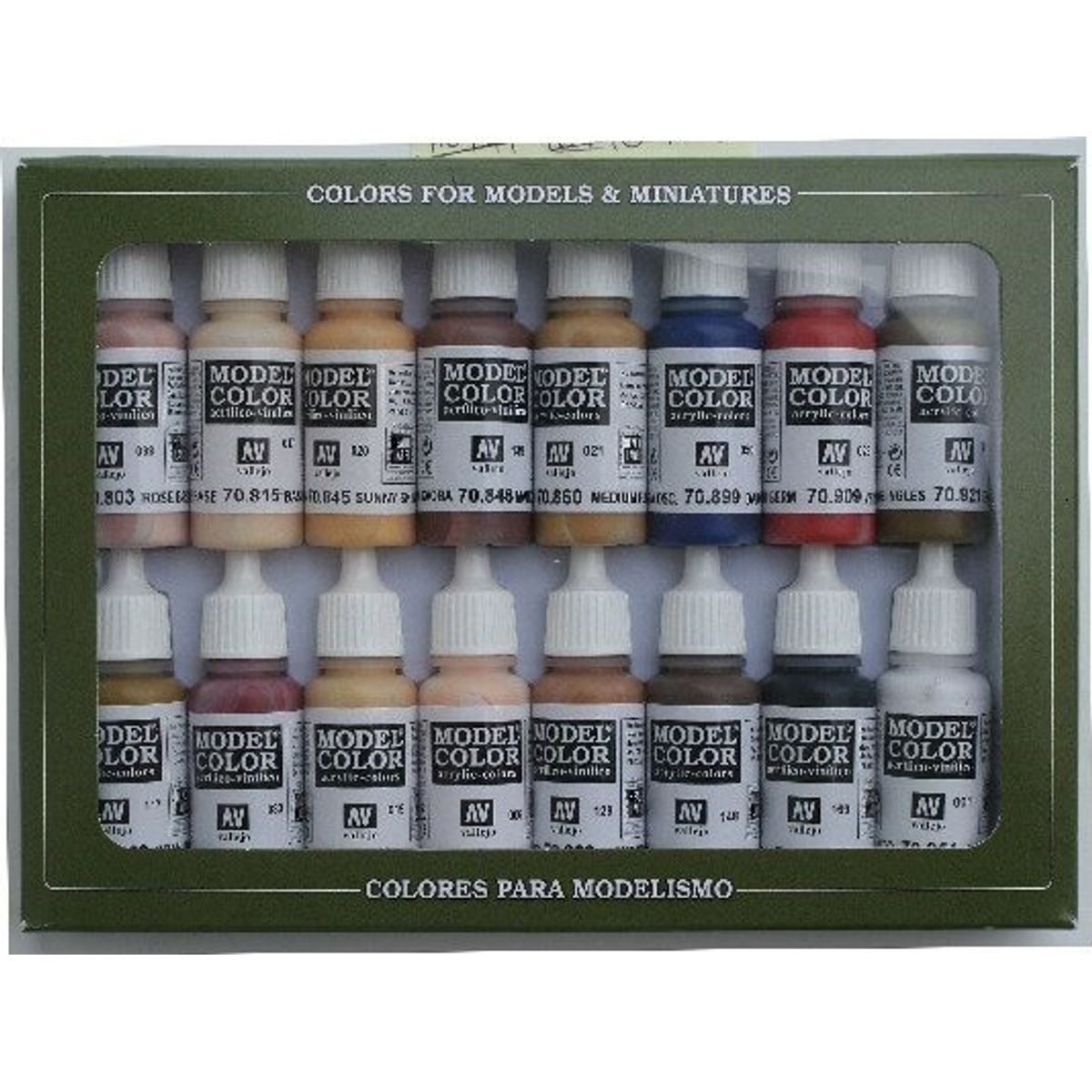 Vallejo - Model Miniature Color Set - Face Skin Colors 16x17 Ml - 70125