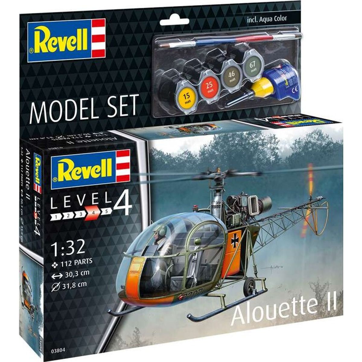 Model Set Alouette Ii 1:32 - 63804 - Revell