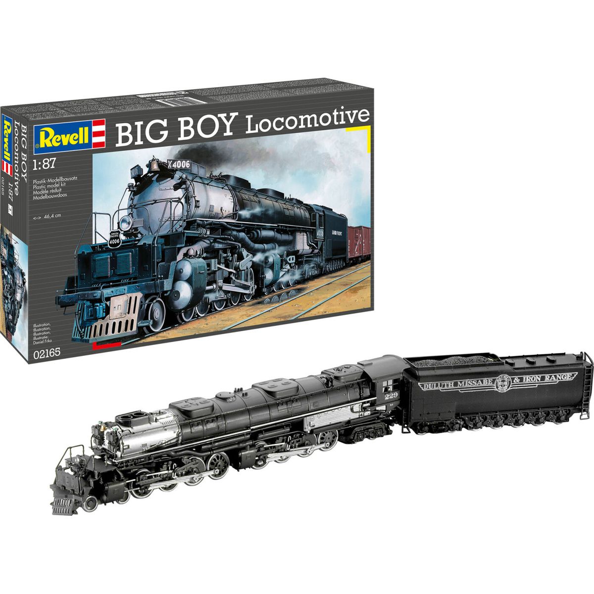 Revell - Big Boy Locomotive Modeltog Byggesæt - 1:87 - 02165