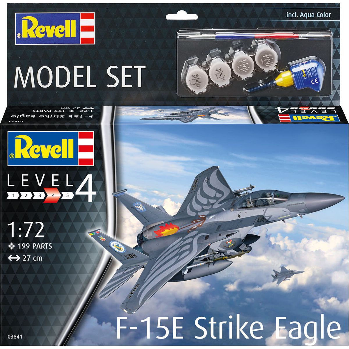 Revell - F-15e Strike Eagle Modelfly - 1:72 - Level 4 - 63841