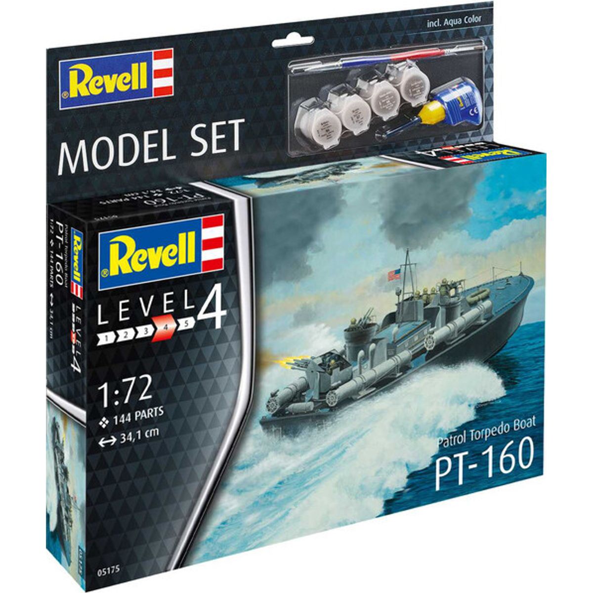 Revell - Pt-160 Storm Torpedo Skib Byggesæt Inkl. Maling - 1:72 - Level 4 - 65175