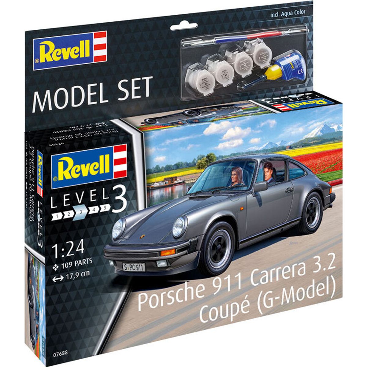 Revell - Porsche 911 Coupé Byggesæt Inkl. Maling - 1:24 - Level 3 - 67688