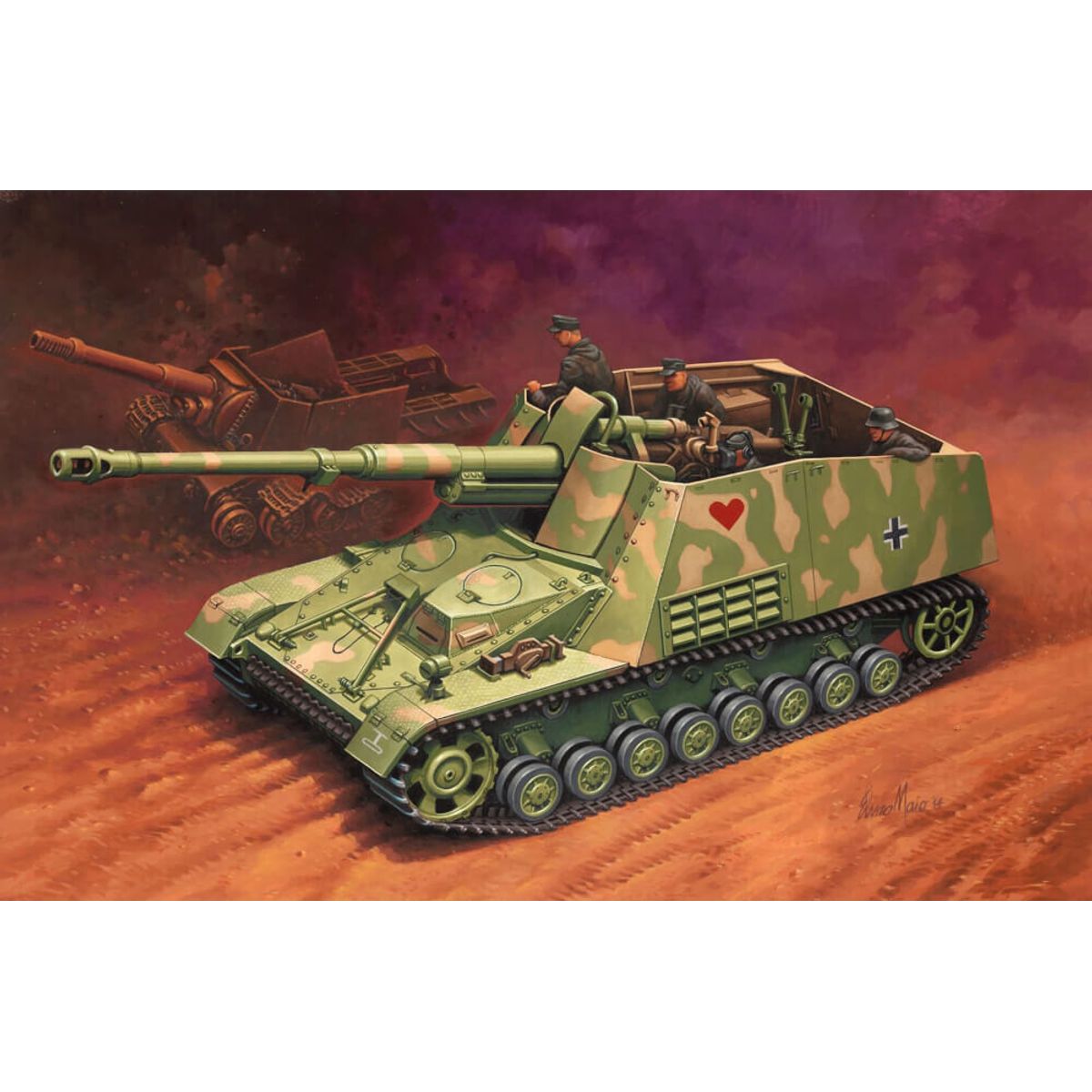 Revell - Sd.kfz. 164 Nashorn Byggesæt - 1:72 - Level 4 - 03358