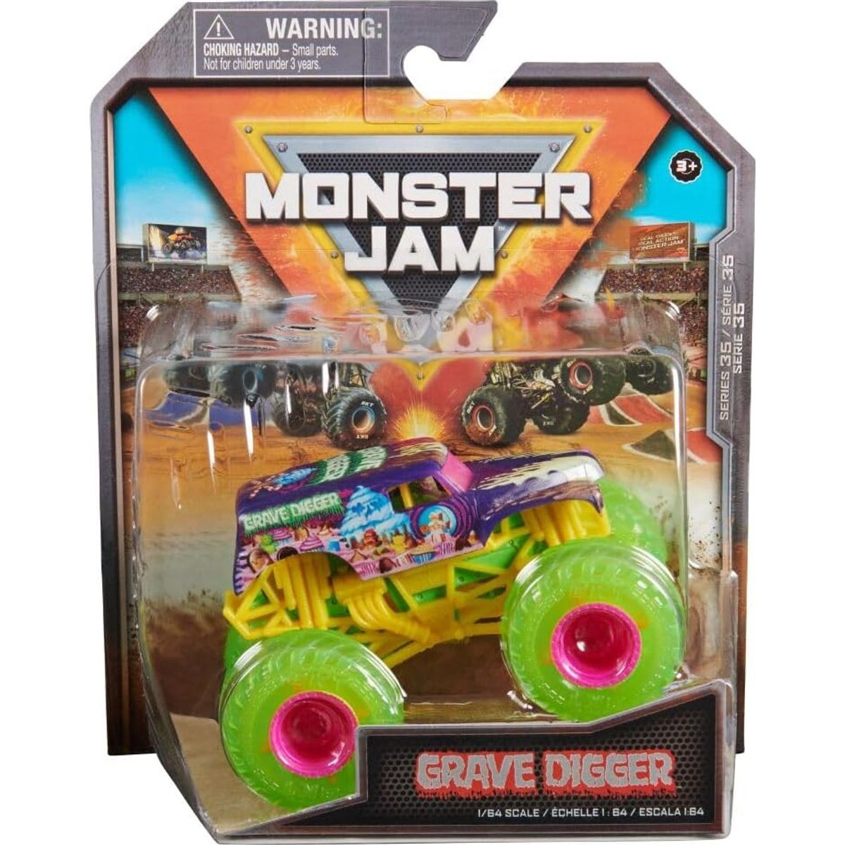 Monster Jam - Monster Truck Bil - 1:64 - Gravedigger