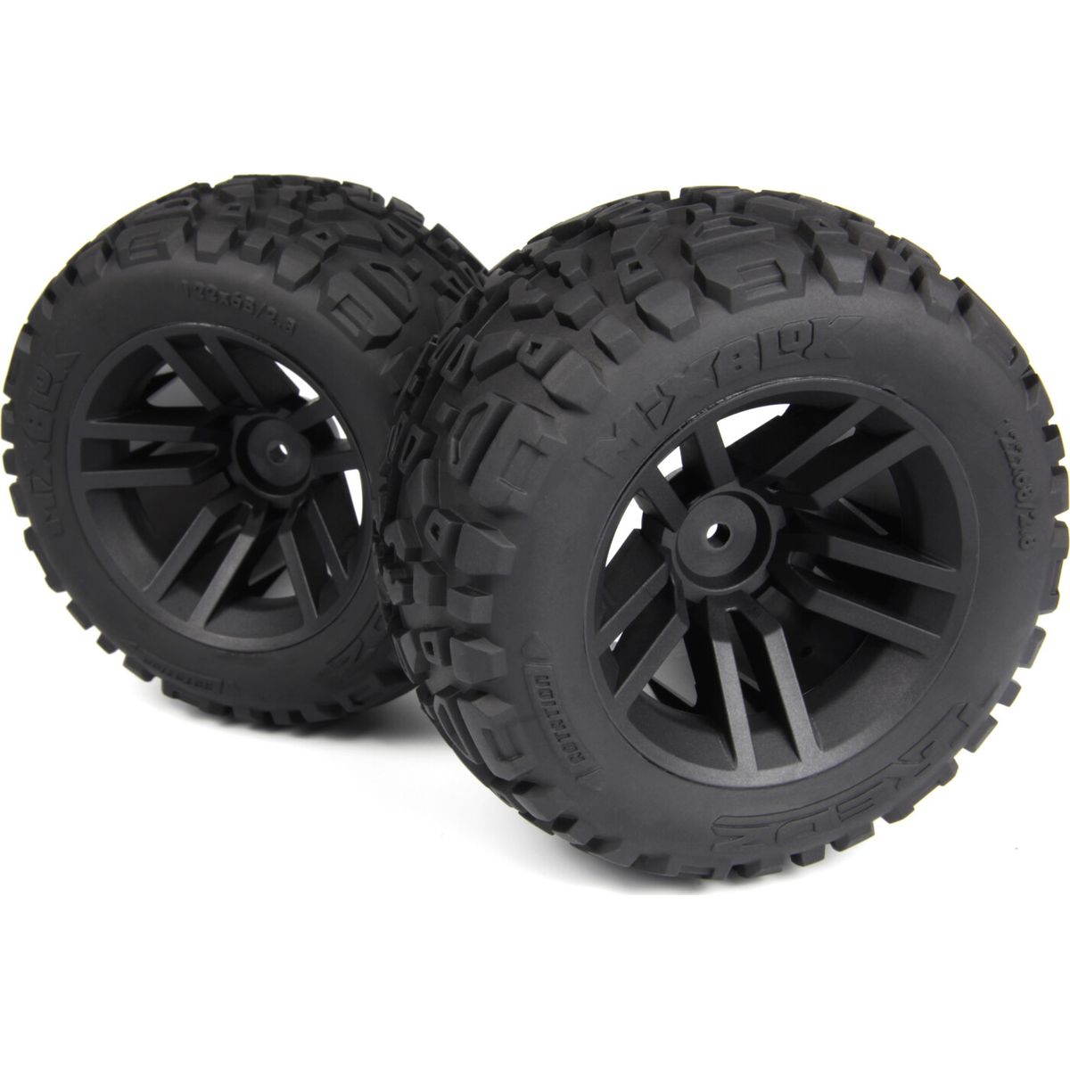 Mounted Mixblok Tire On Xt Wheel (black/2pcs) - Mv150683 - Maverick Rc