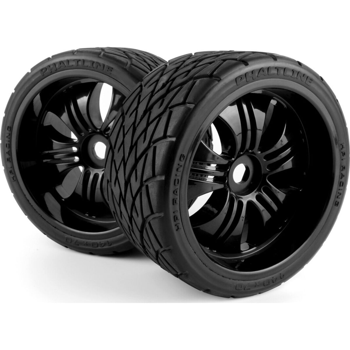 Mounted Phaltlinetire On 3251 Tremor Black Wheel - Hp160509 - Hpi Racing