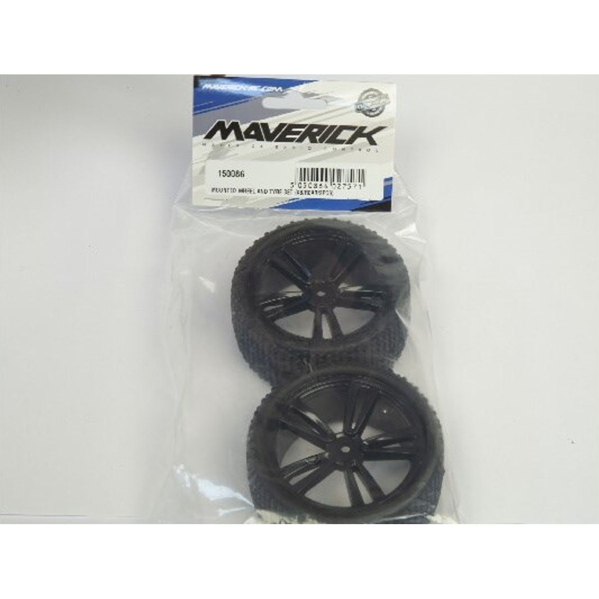 Mounted Wheel And Tyre Set (xb/rear/2pcs) - Mv150086 - Maverick Rc