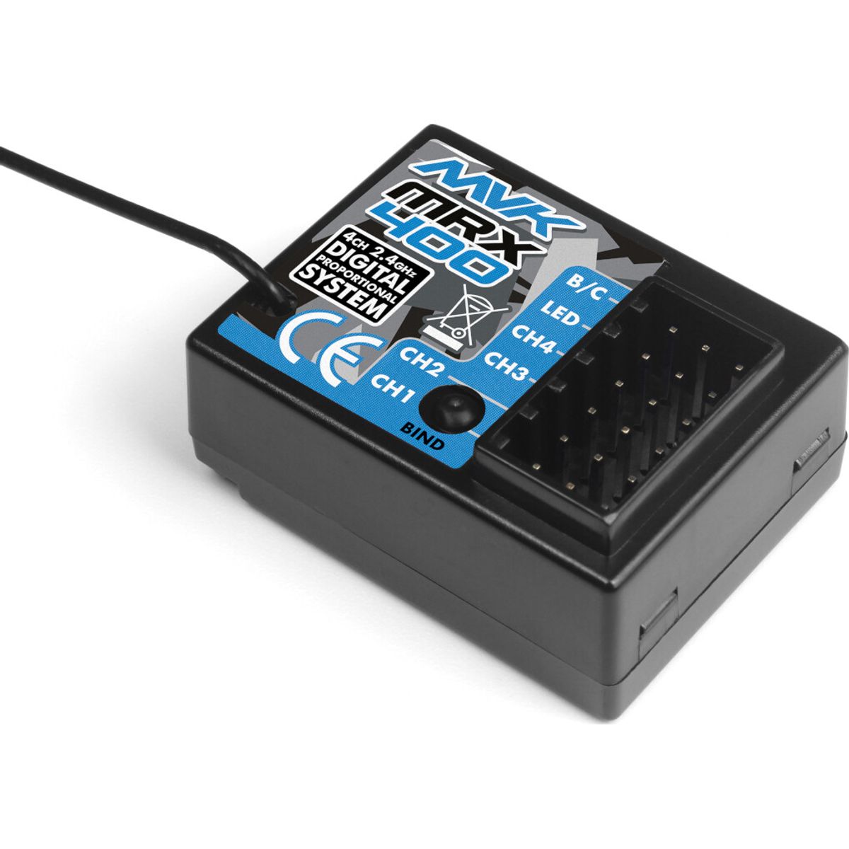 Mrx-400 2.4ghz 4cn Receiver - Mv150622 - Maverick Rc